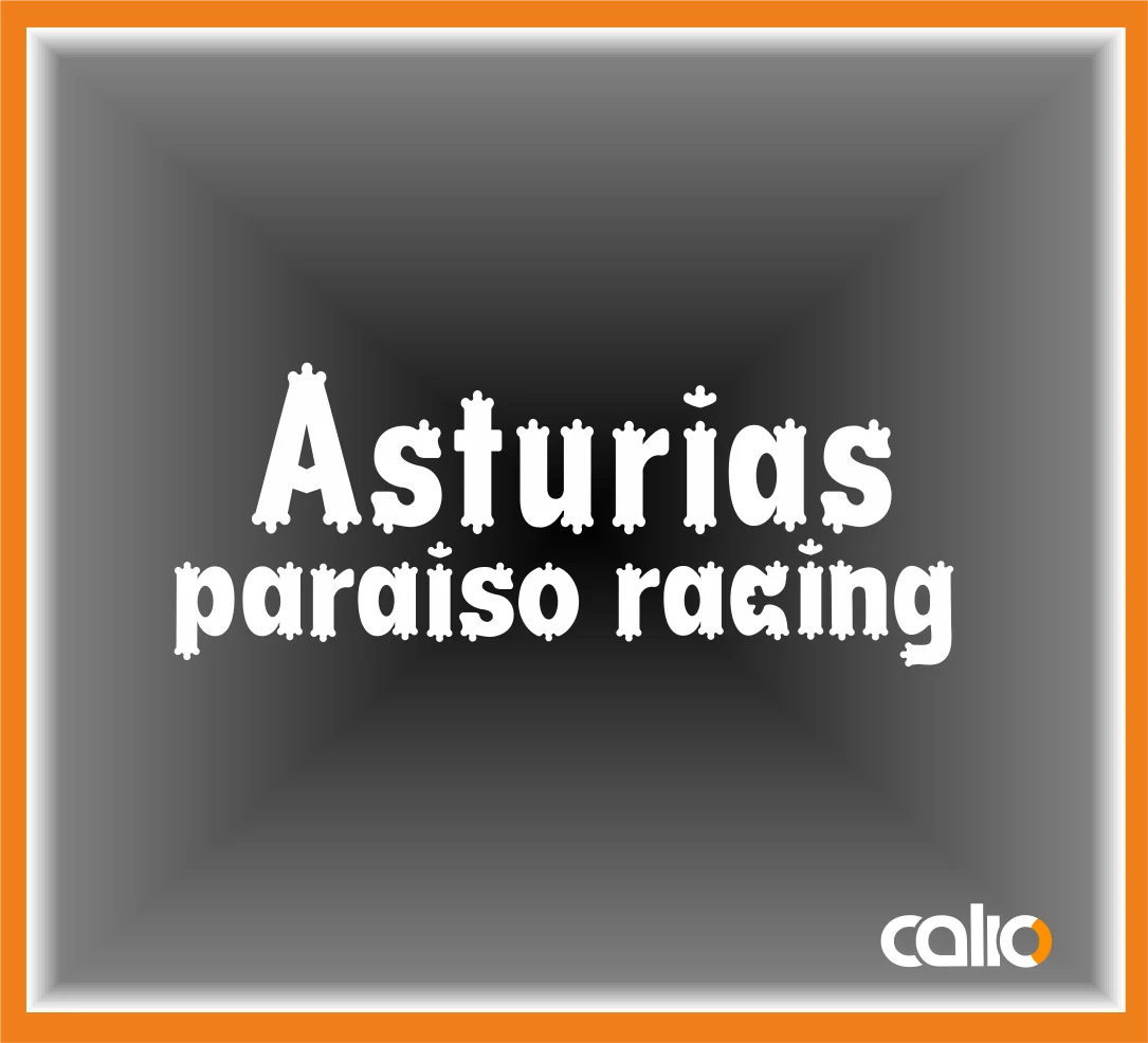 Pegatina vinilo Asturias paraiso racing - Imagen 1
