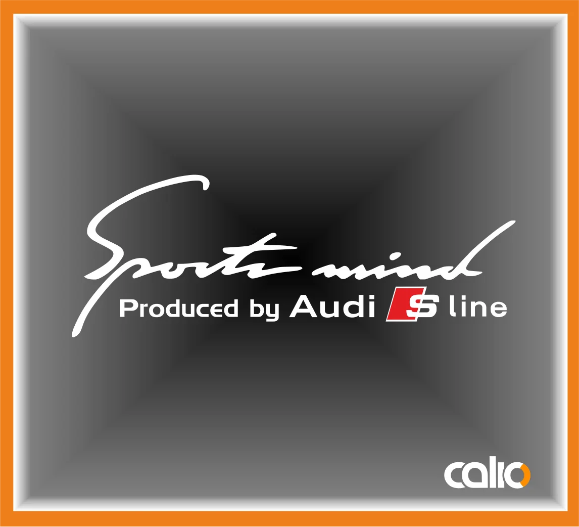 Pegatina vinilo Sport mind Audi Sline - Imagen 1