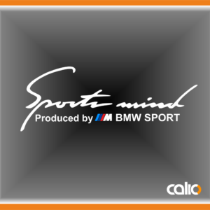 Pegatina vinilo Sport mind BMW