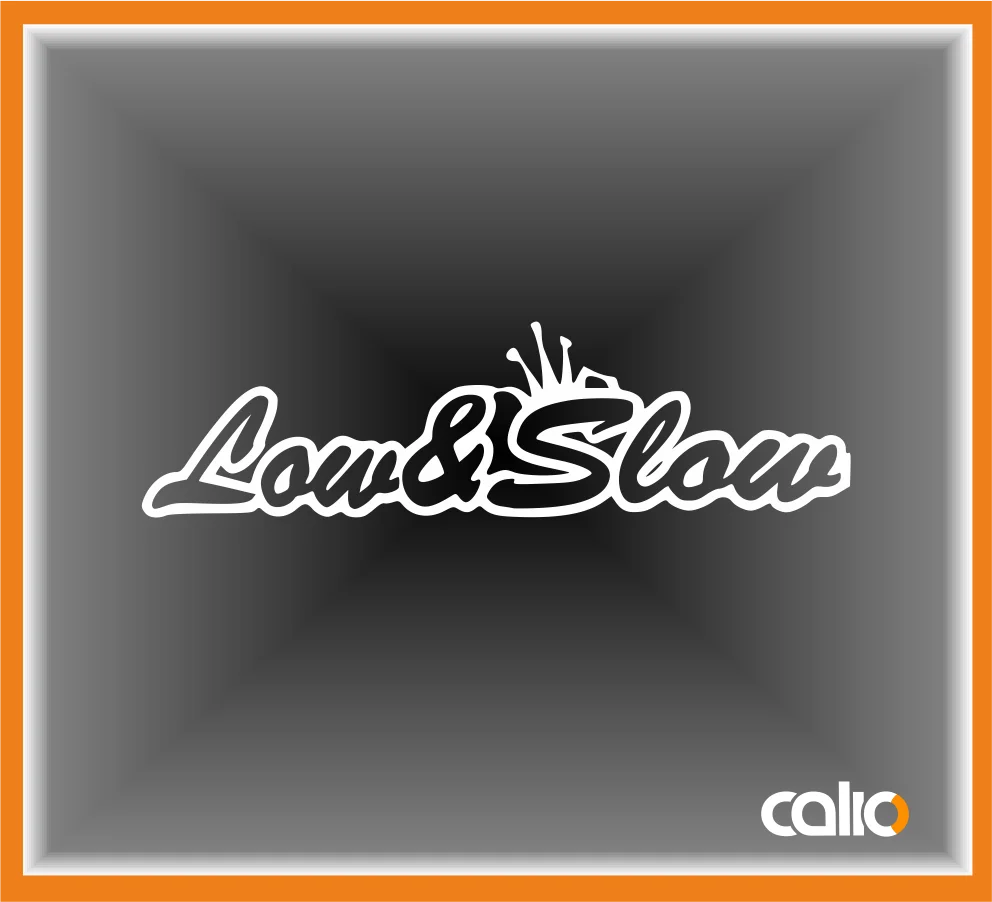 Pegatina vinilo Low & Slow - Imagen 1