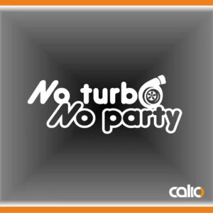 Pegatina vinilo No turbo...