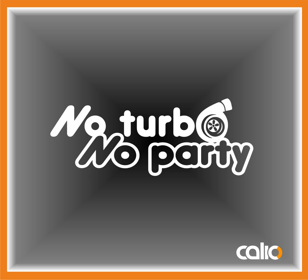 Pegatina vinilo No turbo... - Imagen 1