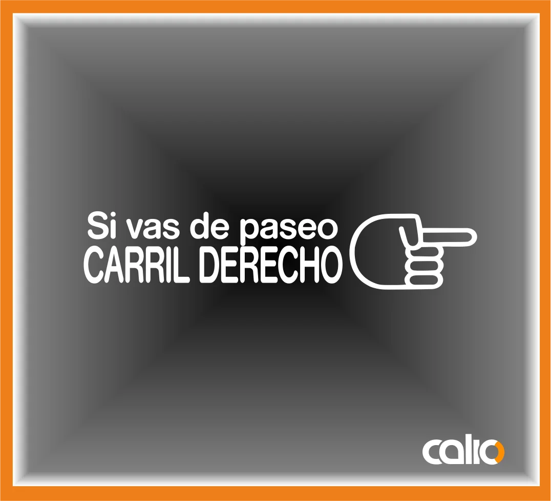 Pegatina vinilo Si vas de paseo... - Imagen 1