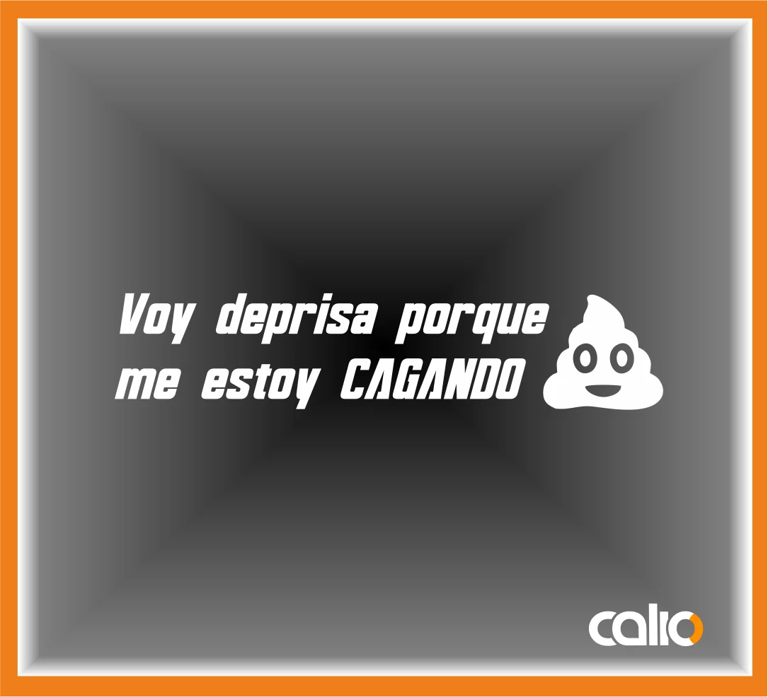 Pegatina vinilo Voy deprisa ... - Imagen 1