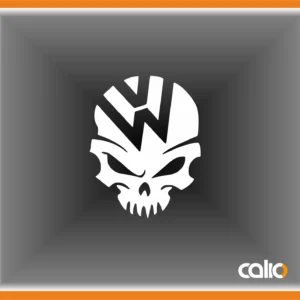 Pegatina vinilo Calavera VW