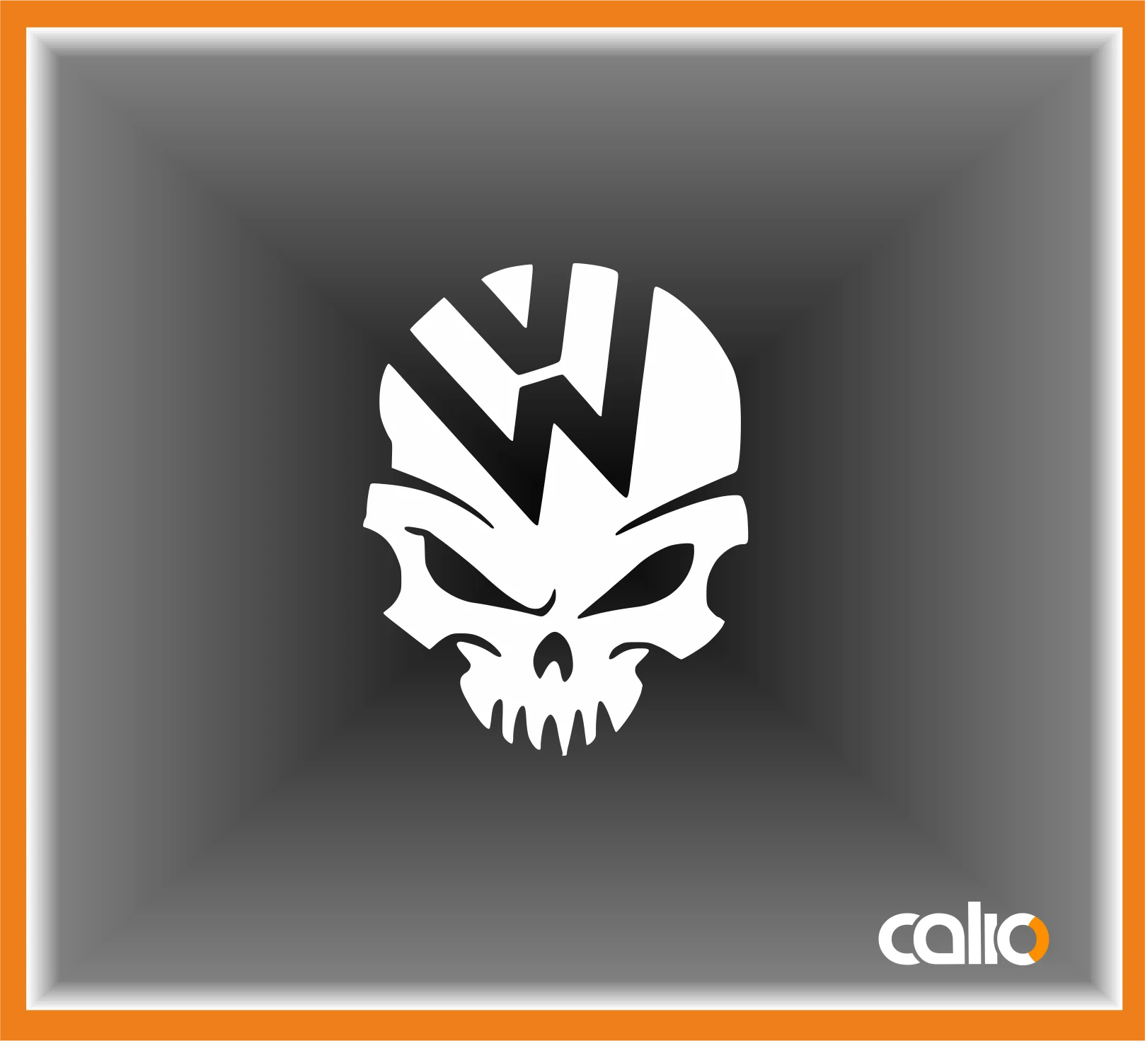 Pegatina vinilo Calavera VW - Imagen 1