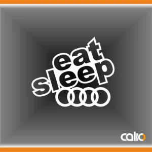 Pegatina vinilo Eat sleep...