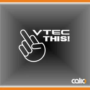 Pegatina vinilo Mano  vtec