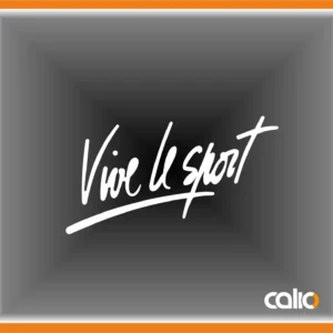 Pegatina vinilo Vive le sport