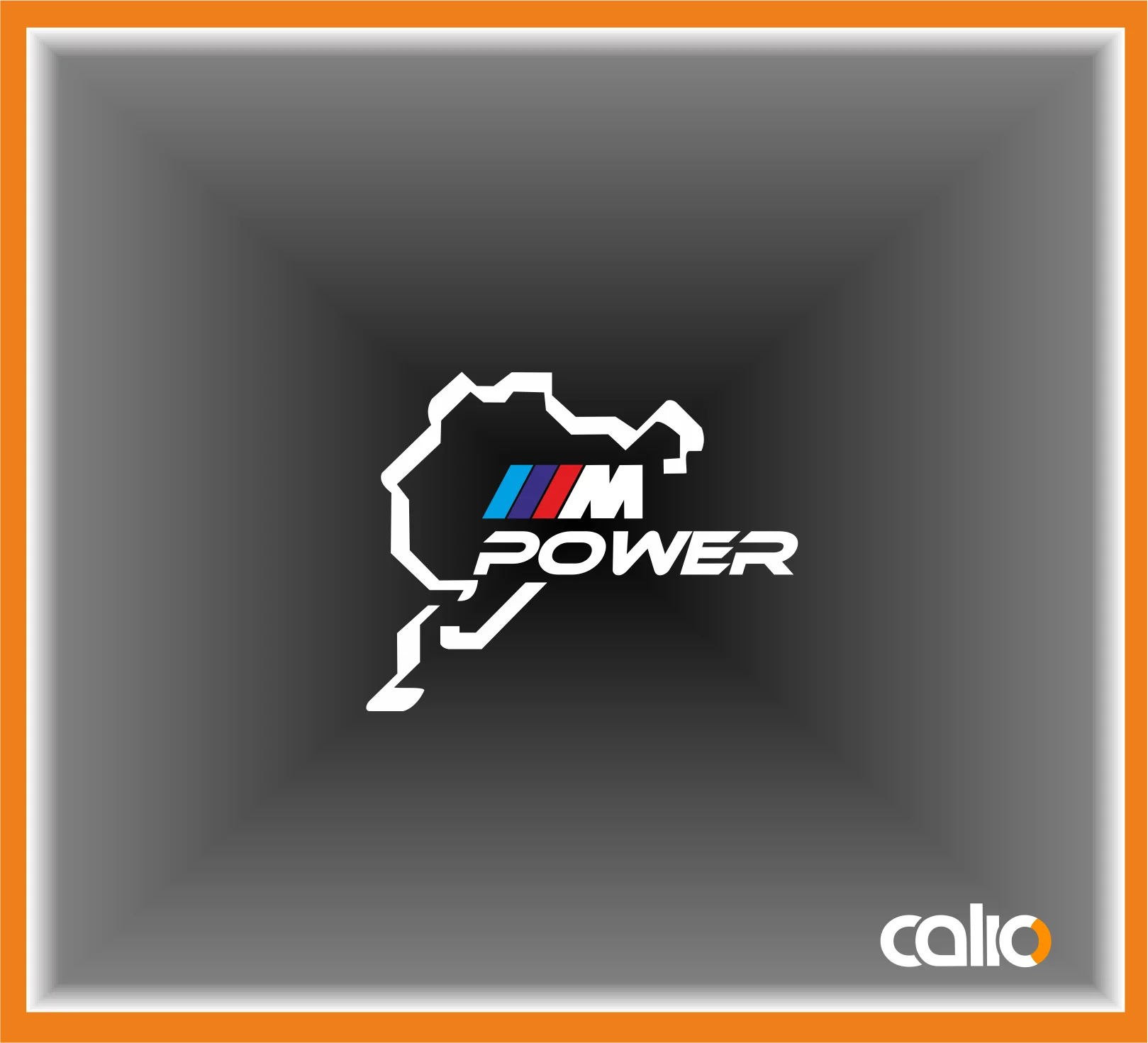 Pegatina vinilo Nurburgring Bmw MPower - Imagen 1