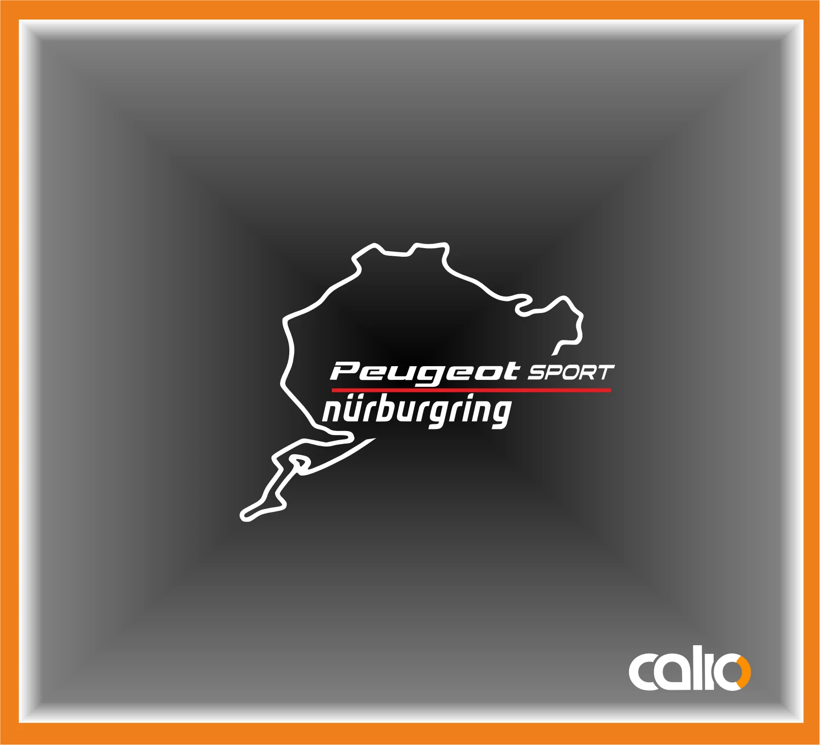 Pegatina vinilo Nurburgring Peugeot - Imagen 1